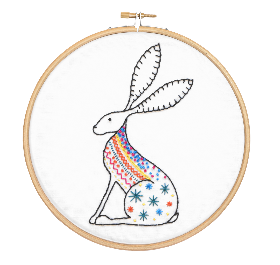 Hare Embroidery Kit-Embroidery-Hawthorn Handmade-Acorns &amp; Twigs