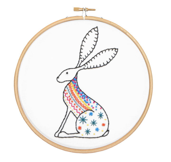 Hare Embroidery Kit-Embroidery-Hawthorn Handmade-Acorns &amp; Twigs