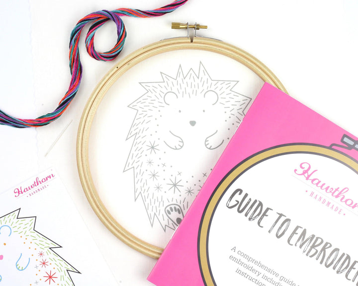 Hedgehog Embroidery Kit-Embroidery-Hawthorn Handmade-Acorns &amp; Twigs