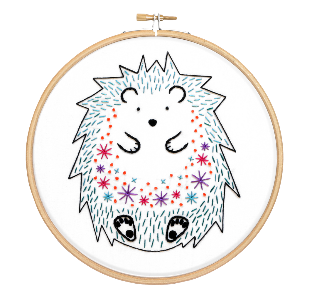 Hedgehog Embroidery Kit-Embroidery-Hawthorn Handmade-Acorns &amp; Twigs