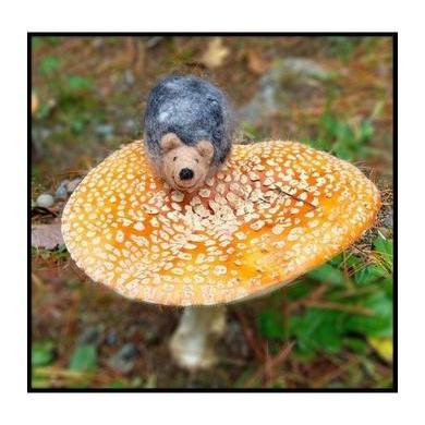 Hedgehog Needle Felting Kit - EASY-Needle Felting-WoolPets-Acorns &amp; Twigs
