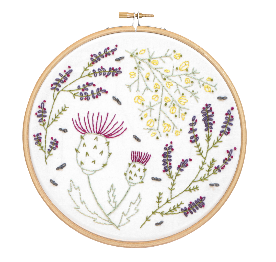 Highland Heathers Embroidery Kit-Embroidery-Hawthorn Handmade-Acorns &amp; Twigs