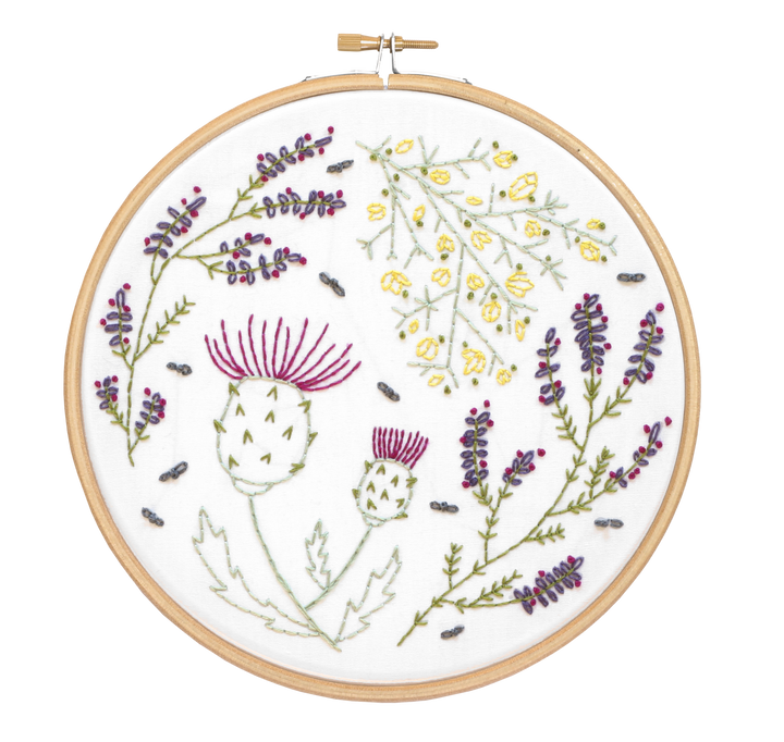 Highland Heathers Embroidery Kit-Embroidery-Hawthorn Handmade-Acorns &amp; Twigs