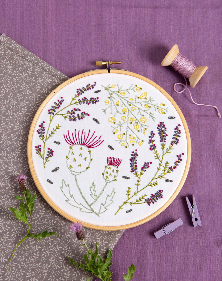 Highland Heathers Embroidery Kit-Embroidery-Hawthorn Handmade-Acorns &amp; Twigs