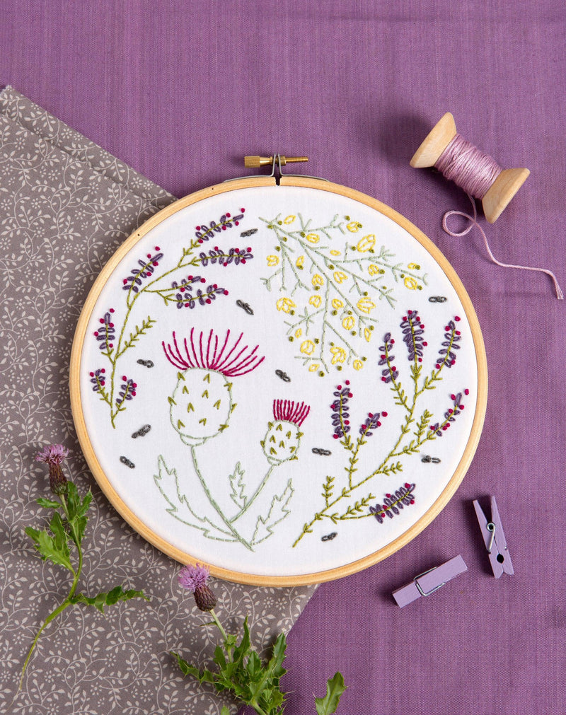 Highland Heathers Embroidery Kit-Embroidery-Hawthorn Handmade-Acorns & Twigs