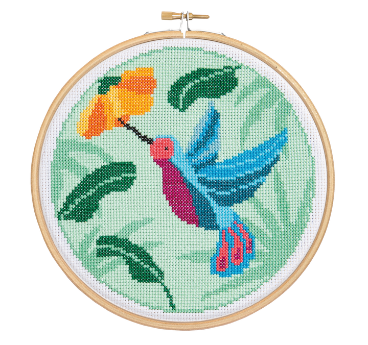 Hummingbird Cross Stitch Kit-Cross Stitch-Hawthorn Handmade-Acorns &amp; Twigs