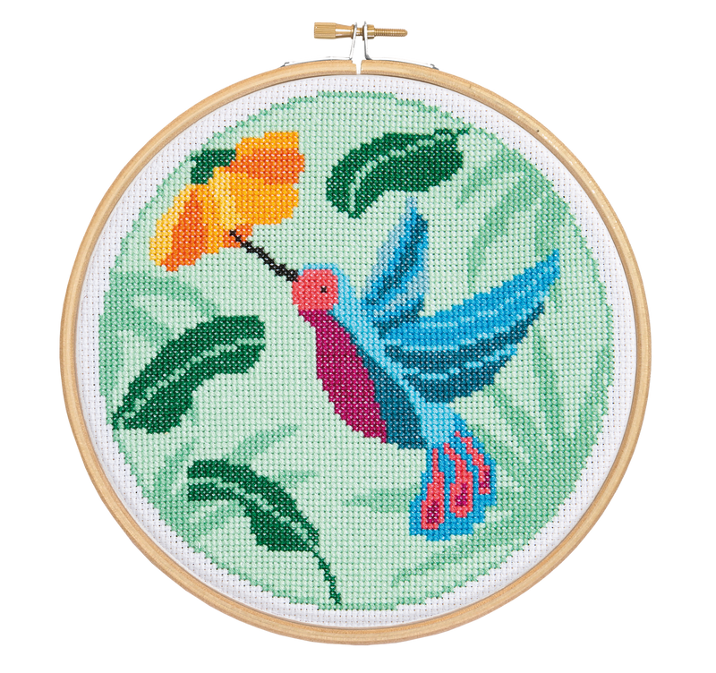 Hummingbird Cross Stitch Kit-Cross Stitch-Hawthorn Handmade-Acorns & Twigs