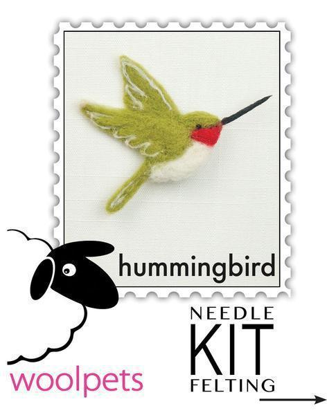 Hummingbird Felting Kit - Bird Pin-Needle Felting-WoolPets-Acorns &amp; Twigs