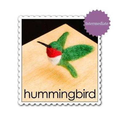 Hummingbird Needle Felting Kit - INTERMEDIATE-Needle Felting-WoolPets-Acorns & Twigs