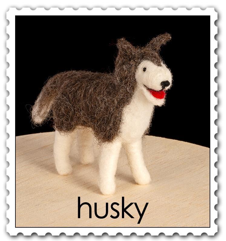 Husky Needle Felting Kit - Intermediate-Needle Felting-WoolPets-Acorns &amp; Twigs
