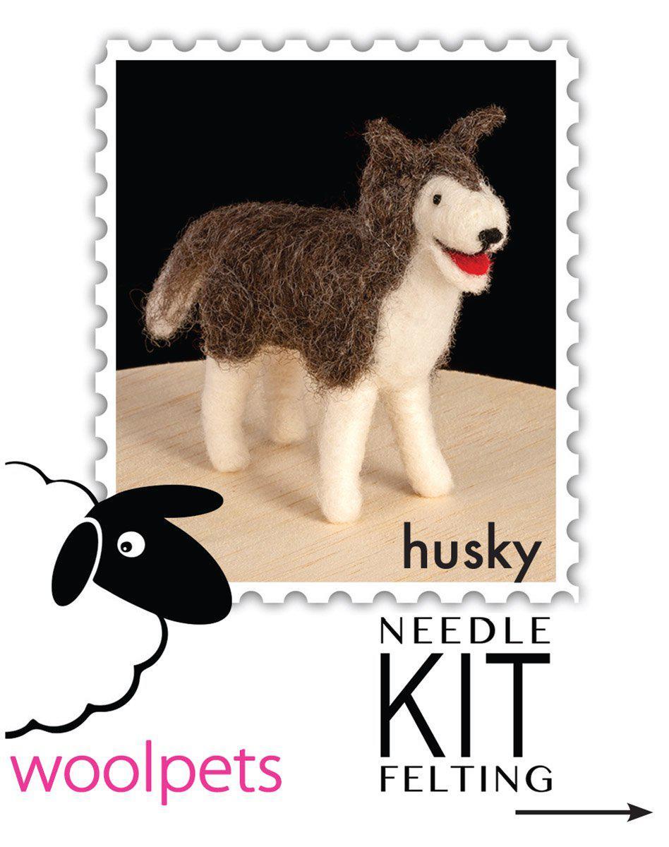 Husky Needle Felting Kit - Intermediate-Needle Felting-WoolPets-Acorns &amp; Twigs