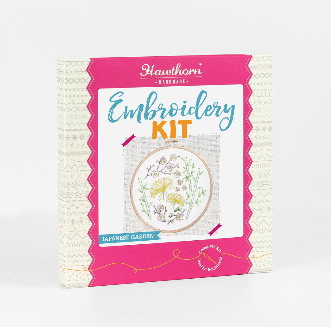 Japanese Garden Embroidery Kit-Embroidery-Hawthorn Handmade-Acorns &amp; Twigs