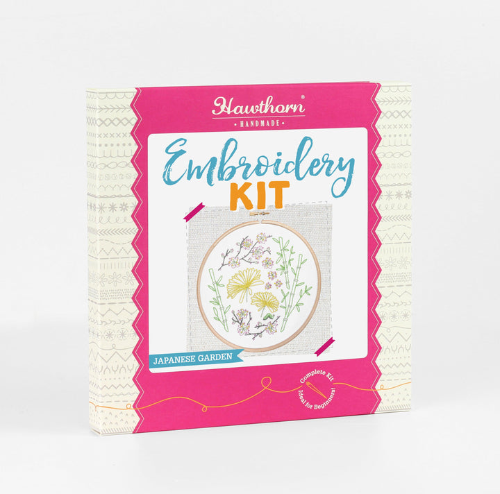 Japanese Garden Embroidery Kit-Embroidery-Hawthorn Handmade-Acorns &amp; Twigs