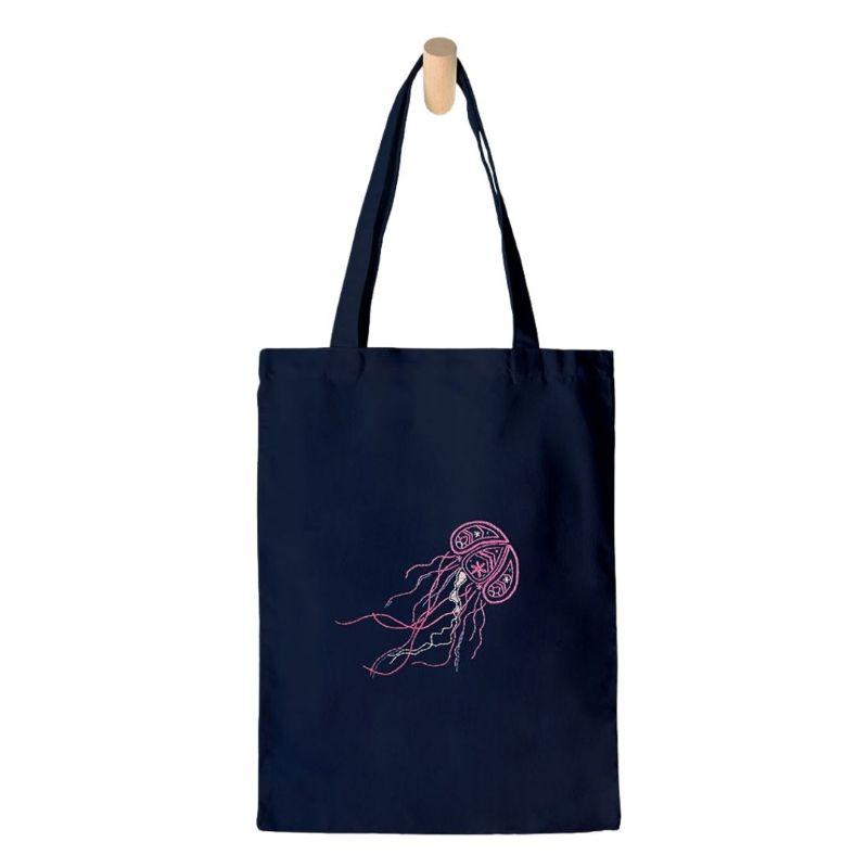 Jellyfish Tote Bag Kit-Embroidery-Paraffle-Acorns & Twigs