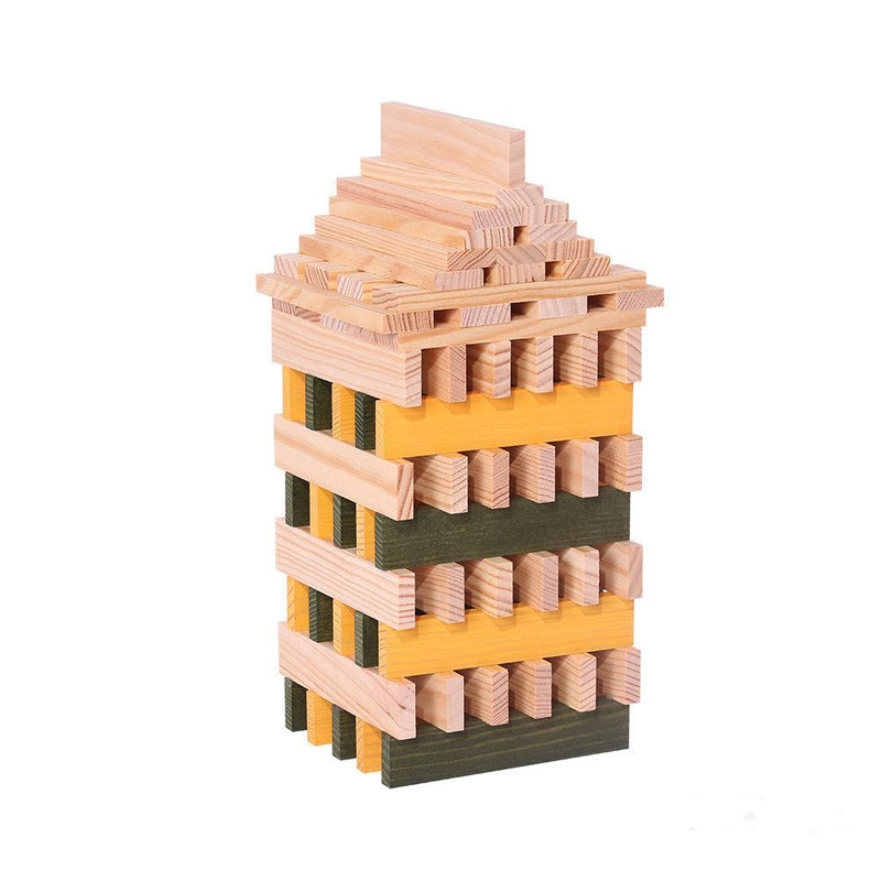 KAPLA 100 Natural Unfinished Wood Pine Blocks