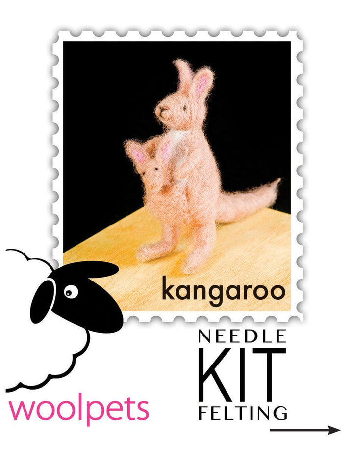 Kangaroo Needle Felting Kit - Intermediate-Needle Felting-WoolPets-Acorns &amp; Twigs