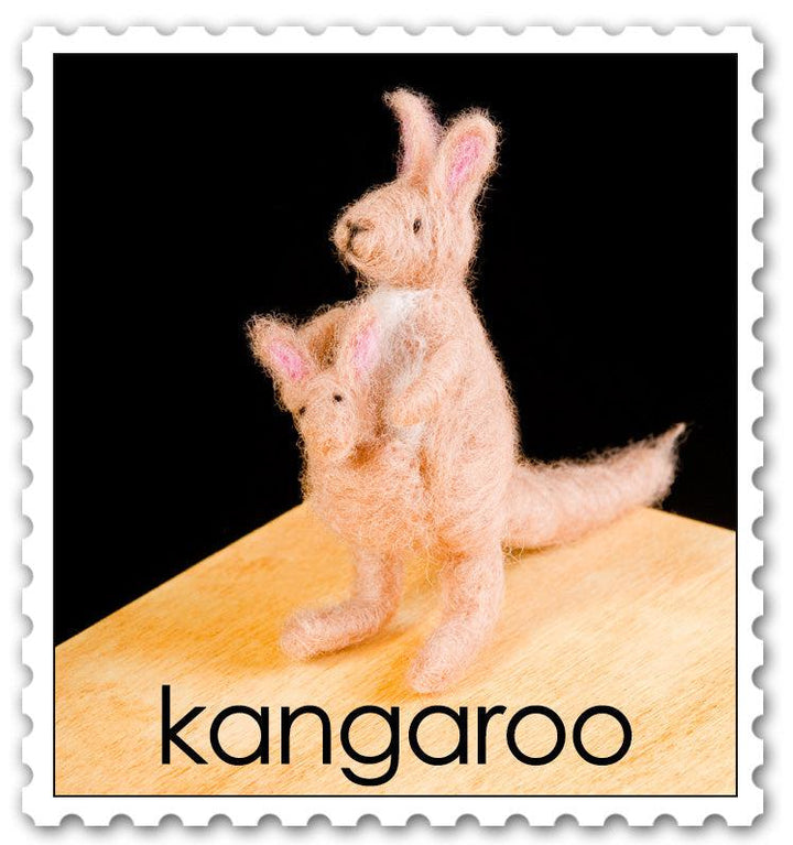 Kangaroo Needle Felting Kit - Intermediate-Needle Felting-WoolPets-Acorns &amp; Twigs