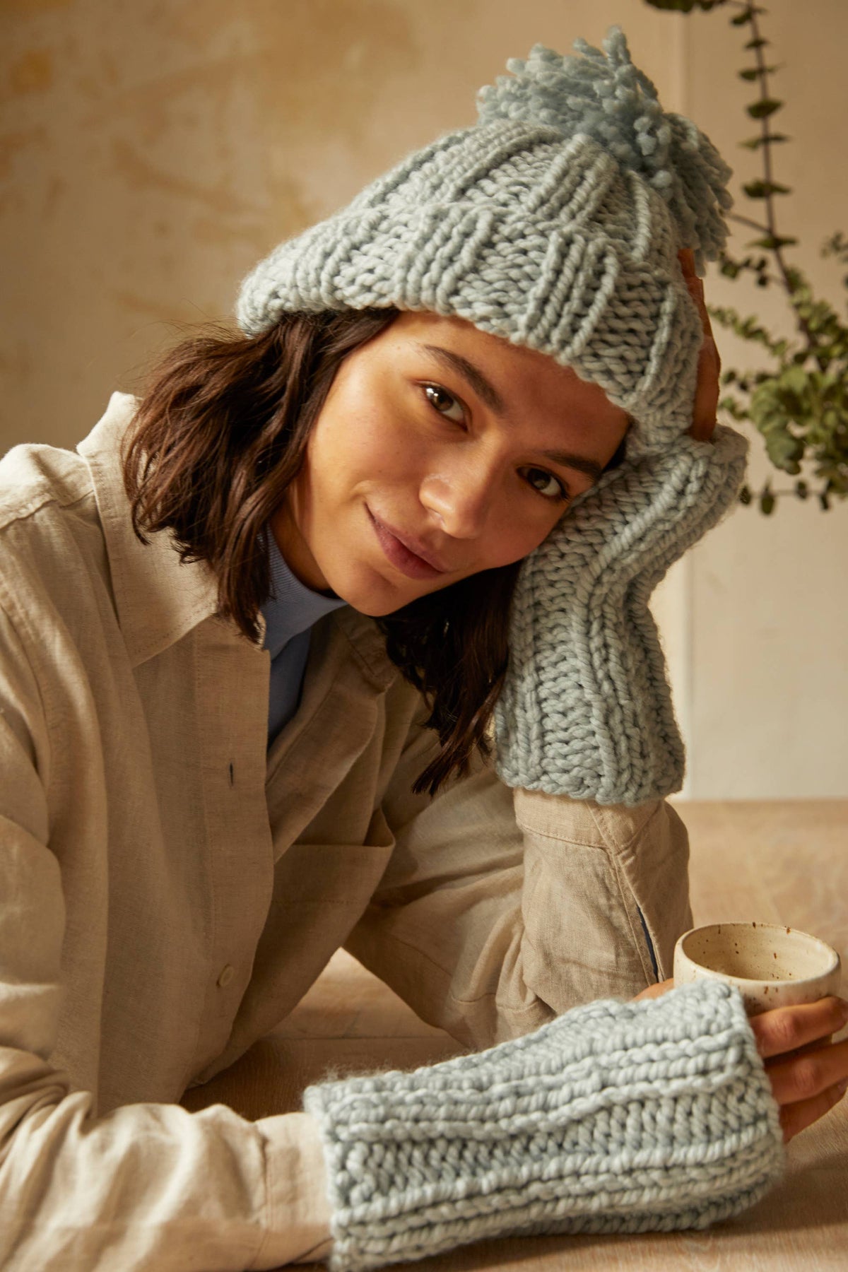 Knit Hat & Mittens Kit-Knitting-DMC-Acorns & Twigs