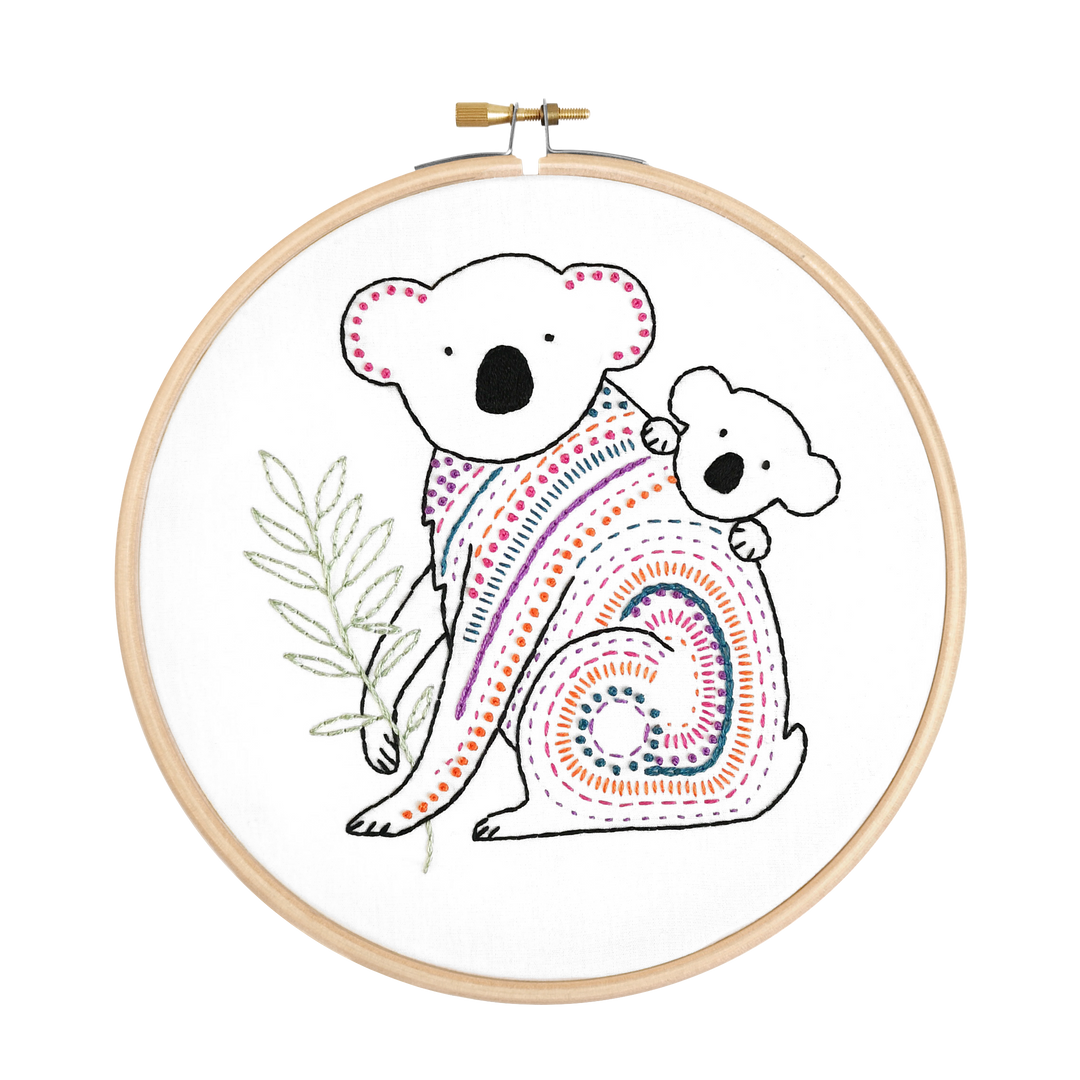 Koala Embroidery Kit-Embroidery-Hawthorn Handmade-Acorns &amp; Twigs