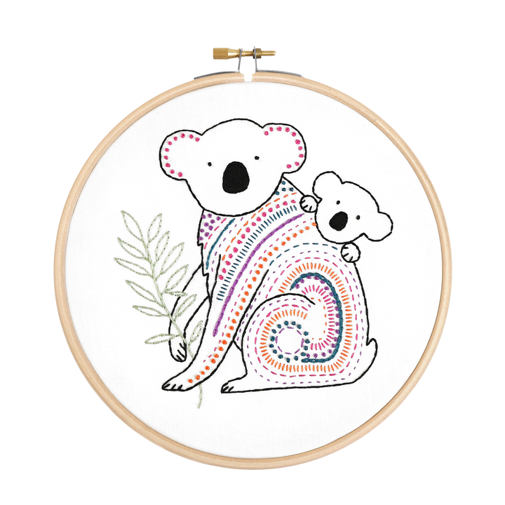Koala Embroidery Kit-Embroidery-Hawthorn Handmade-Acorns &amp; Twigs