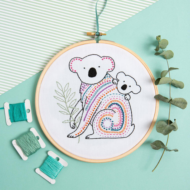 Koala Embroidery Kit-Embroidery-Hawthorn Handmade-Acorns &amp; Twigs