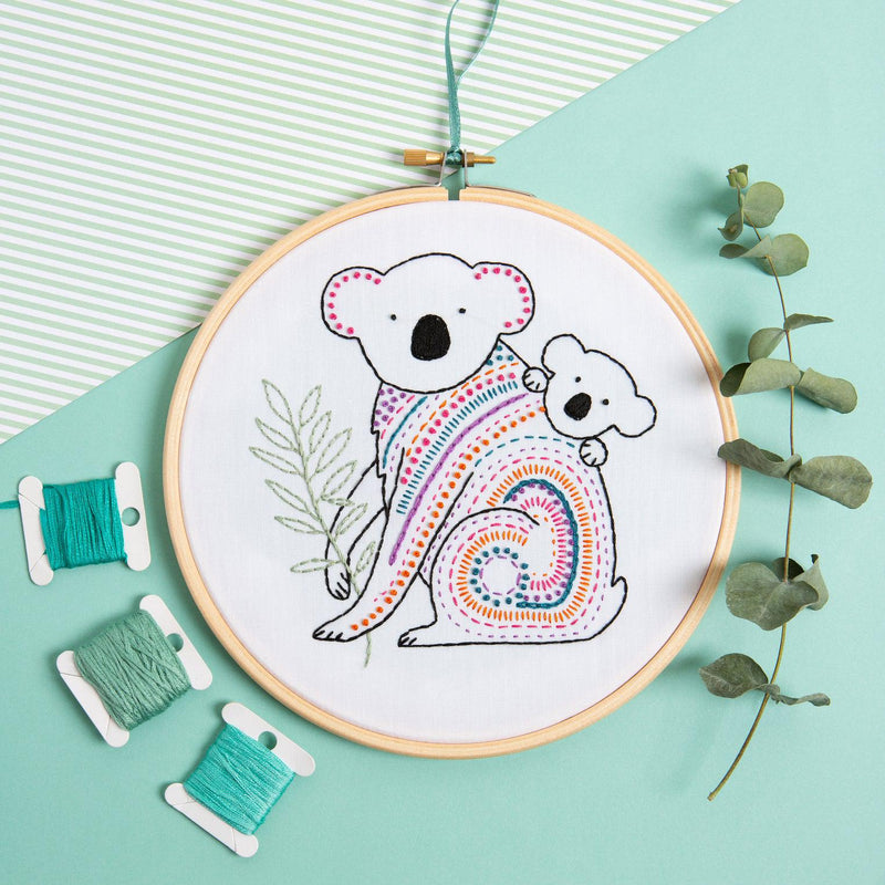 Koala Embroidery Kit-Embroidery-Hawthorn Handmade-Acorns & Twigs
