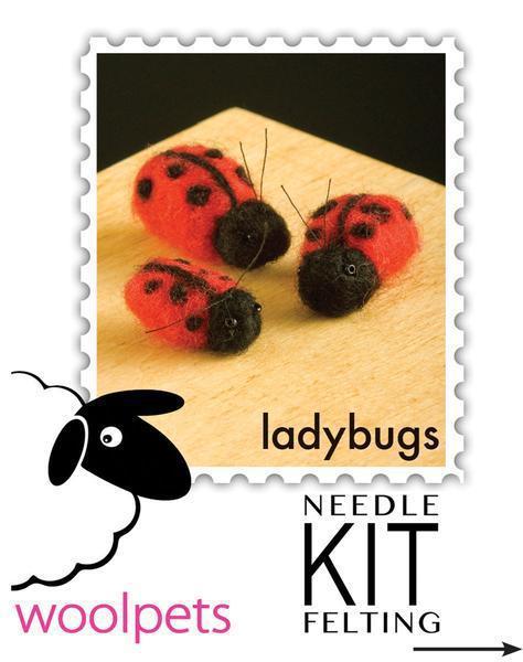 Ladybugs &amp; Bumblebees Needle Felting Kit - Starter Kit-Needle Felting-WoolPets-Acorns &amp; Twigs