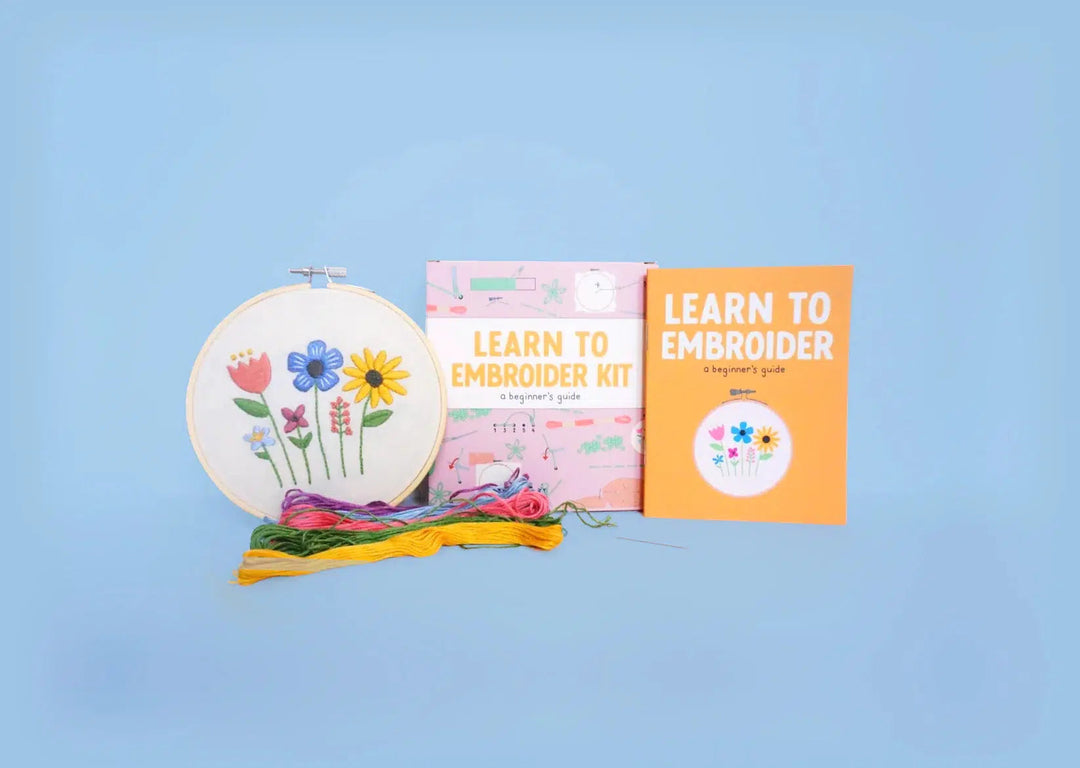 Learn to Embroider Kit-Embroidery-Threadbook-Acorns &amp; Twigs