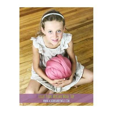 Light Pink - Top-South American Merino Top-Acorns &amp; Twigs-Acorns &amp; Twigs