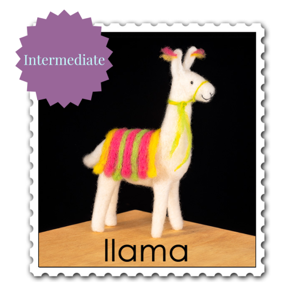 Llama Needle Felting Kit - Intermediate-Needle Felting-WoolPets-Acorns &amp; Twigs