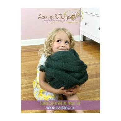 Loden Green - Top-South American Merino Top-Acorns &amp; Twigs-Acorns &amp; Twigs