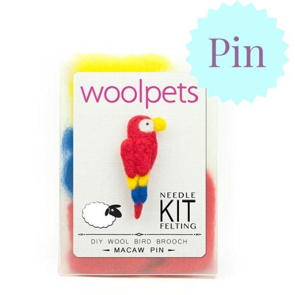 Macaw Felting Kit - Bird Pin-Needle Felting-WoolPets-Acorns & Twigs