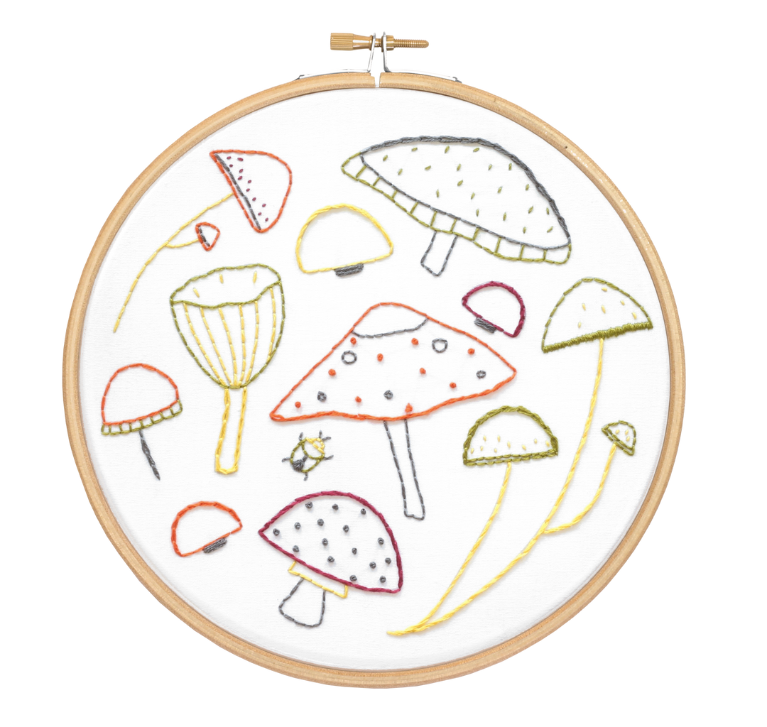 Marvelous Mushrooms Embroidery Kit-Embroidery-Hawthorn Handmade-Acorns &amp; Twigs