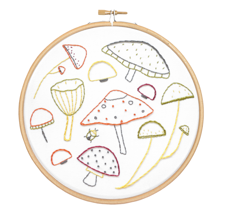 Marvelous Mushrooms Embroidery Kit-Embroidery-Hawthorn Handmade-Acorns & Twigs