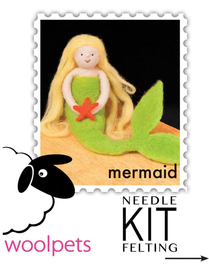 Mermaid Needle Felting Kit - Intermediate-Needle Felting-WoolPets-Acorns &amp; Twigs