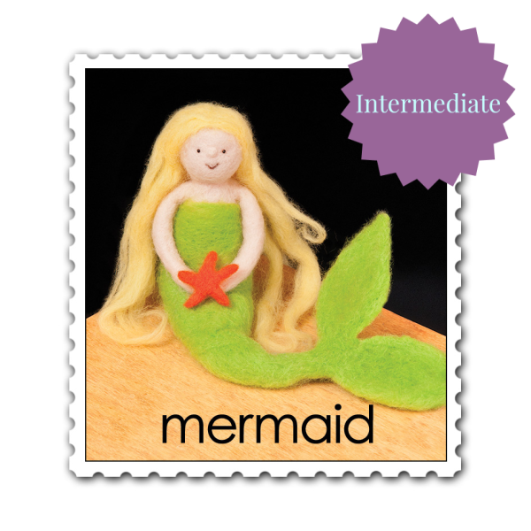 Mermaid Needle Felting Kit - Intermediate-Needle Felting-WoolPets-Acorns &amp; Twigs