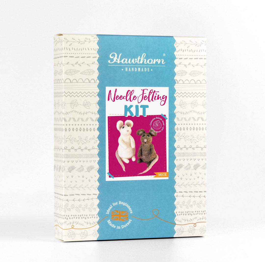 Mice Needle Felting Kit-Needle Felting-Hawthorn Handmade-Acorns &amp; Twigs