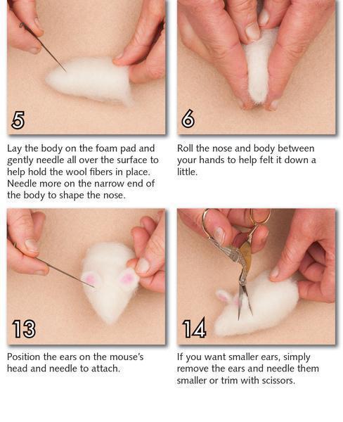 Mice Needle Felting Kit - Starter Kit-Needle Felting-WoolPets-Acorns &amp; Twigs
