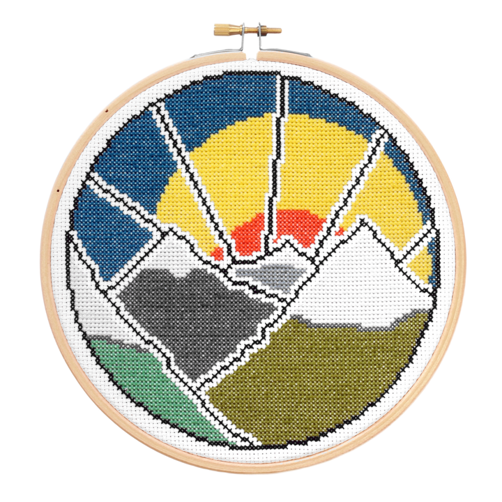 Mountain Adventure Cross Stitch Kit-Cross Stitch-Hawthorn Handmade-Acorns &amp; Twigs