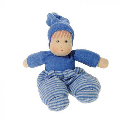 Nanchen Doll Mopschen Small 11" - Blue/Cream-Doll-Nanchen-Acorns & Twigs