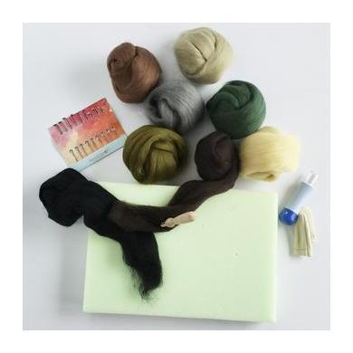 Needle Felting Beginner Kit - Large - Earthy Colors-Needle Felting-Acorns &amp; Twigs-Acorns &amp; Twigs