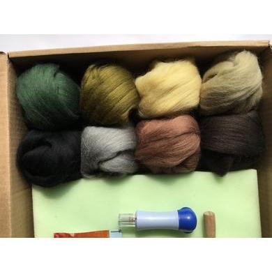 Needle Felting Beginner Kit - Large - Earthy Colors-Needle Felting-Acorns &amp; Twigs-Acorns &amp; Twigs