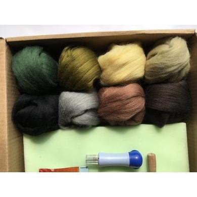 Needle Felting Beginner Kit - Large - Earthy Colors-Needle Felting-Acorns & Twigs-Acorns & Twigs