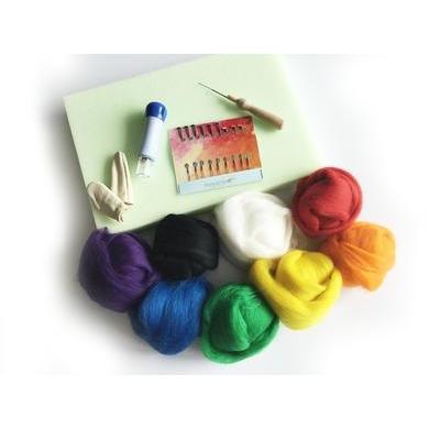 Needle Felting Beginner Kit - Large - Rainbow Colors-Needle Felting-Acorns &amp; Twigs-Acorns &amp; Twigs