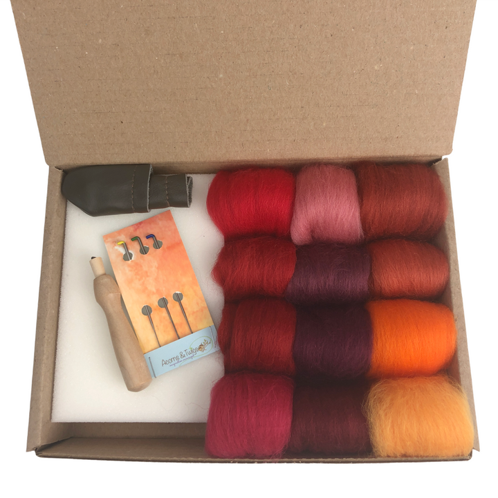 Needle Felting Beginner Kit - Small-Needle Felting-Acorns &amp; Twigs-Acorns &amp; Twigs