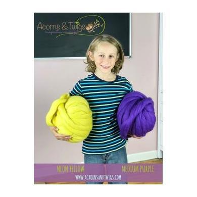 Neon Yellow - Top-South American Merino Top-Acorns &amp; Twigs-Acorns &amp; Twigs