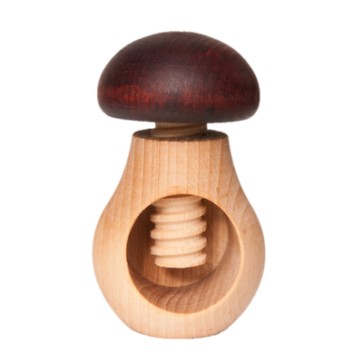 Nut Cracker Mushroom With Screw-Wooden Toy-PoppyBabyCo-Acorns & Twigs