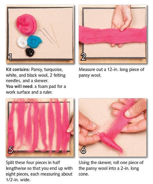 Octopus Needle Felting Kit - EASY-Needle Felting-WoolPets-Acorns &amp; Twigs