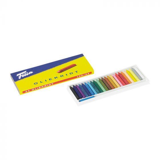 Oil Crayons 24 Assorted Colors-Oil Pastel-Filia-Acorns & Twigs