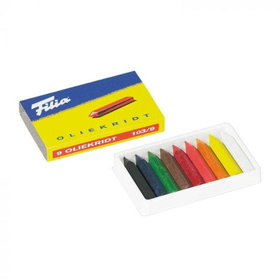 Oil Crayons 9 Assorted Colors-Oil Pastel-Filia-Acorns & Twigs